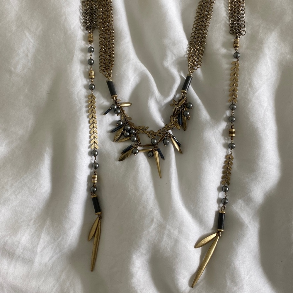 Lariat necklace multiple style options